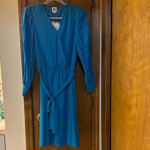 💎 Anne Klein Turquoise Wrap Dress | Size Small | NWT